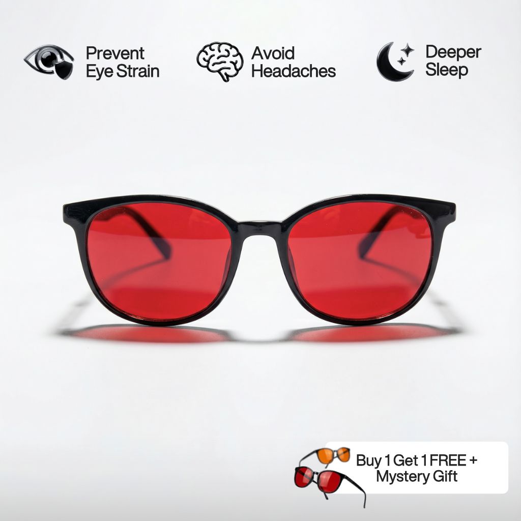 Flow® Unisex Red Lens Blue Light Glasses