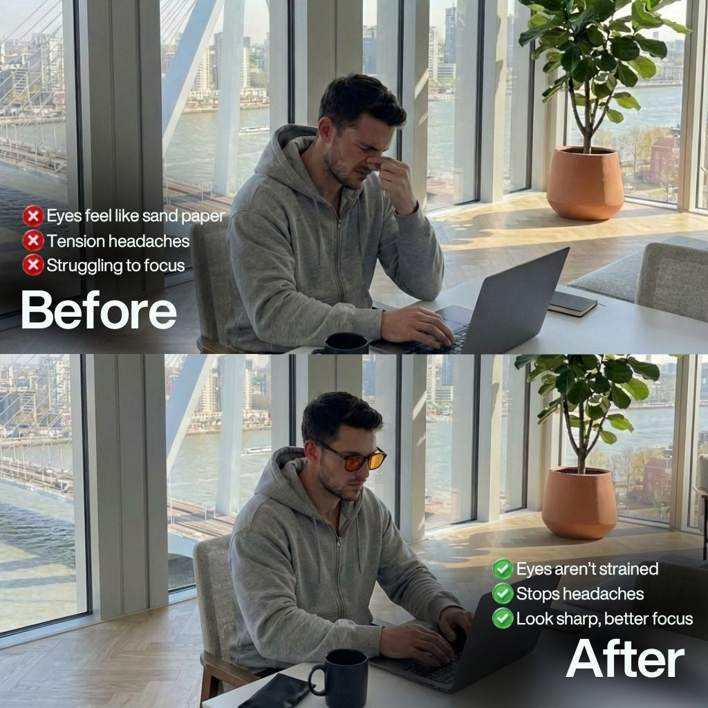 Flow® Unisex Red Lens Blue Light Glasses